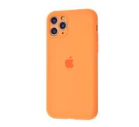 Чехол для Apple iPhone 11 Pro Silicone Case With Camera Lens Protection Orange Copy