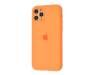 Чехол для Apple iPhone 11 Pro Silicone Case With Camera Lens Protection Orange Copy