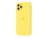 Чехол для Apple iPhone 11 Pro Max Silicone Case With Camera Lens Protection Yellow Copy