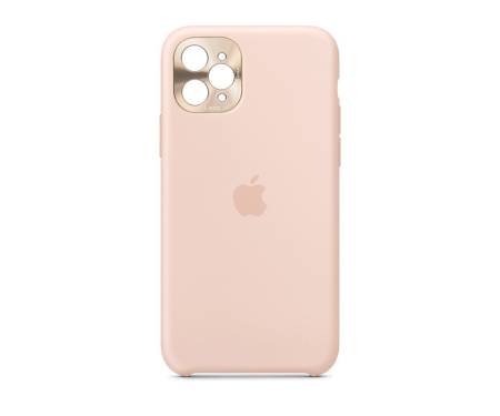 Чехол для Apple iPhone 11 Pro Max Silicone Case With Camera Lens Protection Pink Sand Copy