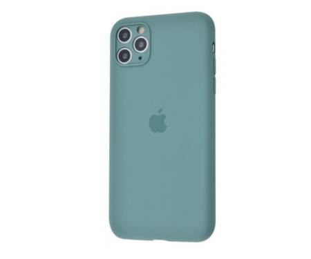 Чехол для Apple iPhone 11 Pro Max Silicone Case With Camera Lens Protection Pine Green Copy
