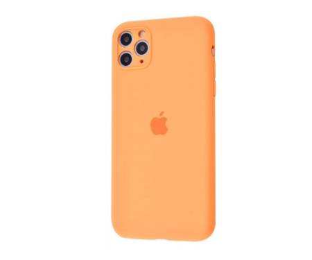 Чехол для Apple iPhone 11 Pro Max Silicone Case With Camera Lens Protection Orange Copy