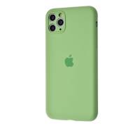 Чехол для Apple iPhone 11 Pro Max Silicone Case With Camera Lens Protection Mint Copy