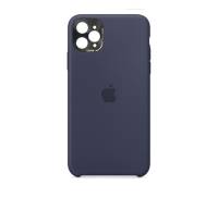 Чехол для Apple iPhone 11 Pro Max Silicone Case With Camera Lens Protection Midnight Blue Copy
