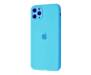 Чехол для Apple iPhone 11 Pro Max Silicone Case With Camera Lens Protection Ice Sea Blue Copy