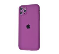 Чехол для Apple iPhone 11 Pro Max Silicone Case With Camera Lens Protection Deep Purple Copy
