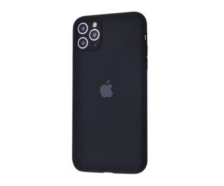 Чехол для Apple iPhone 11 Pro Max Silicone Case With Camera Lens Protection Black Copy