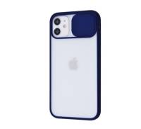 Чехол для Apple iPhone 11 Camera Protect Matte Case Dark Blue