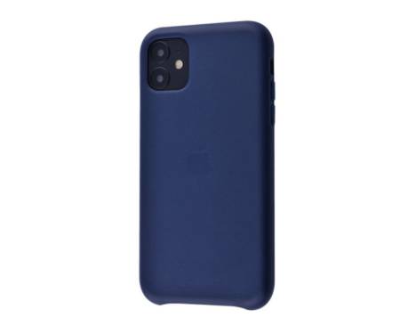 Чехол для Apple iPhone 11 Leather Case Midnight Blue Copy