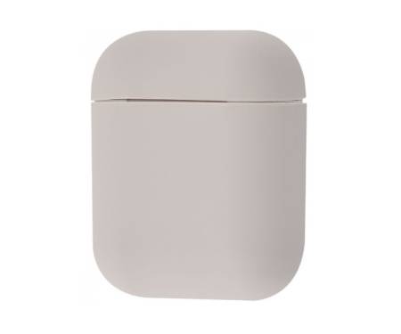 Чехол для Airpods Silicone case Ultra Thin Stone White