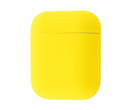 Чехол для Airpods Silicone case Ultra Thin Lemon Yellow