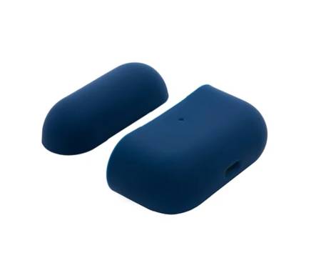 Чехол для Airpods Pro Silicone case Ultra Thin Midnight Blue