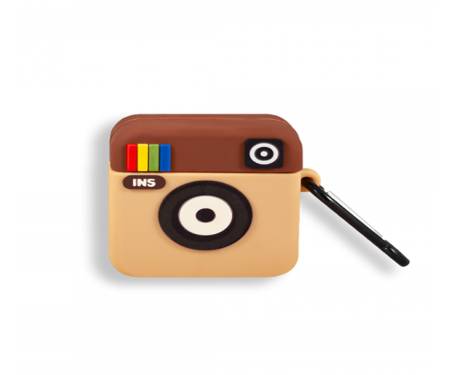 Чехол для Airpods Pro Silicone Case с карабином Instagram