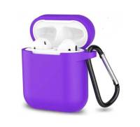 Чехол для Airpods с карабином Blueo Purple