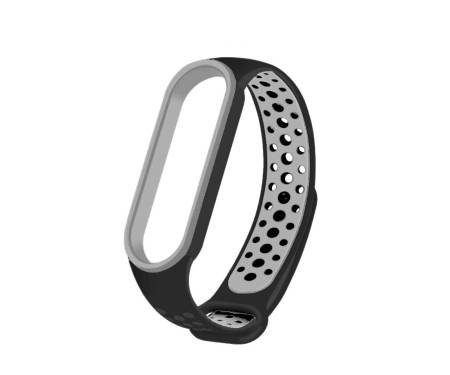 Ремешок для браслета Xiaomi Mi Band 5 Sport Nike (black/gray)