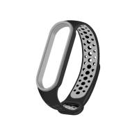 Ремешок для браслета Xiaomi Mi Band 5 Sport Nike (black/gray)