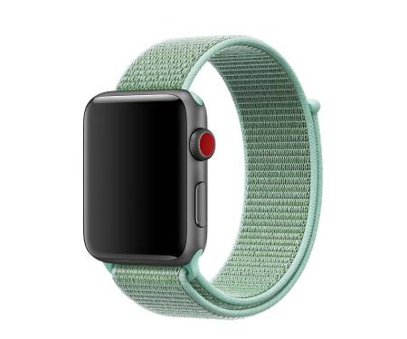 Ремешок для Apple Watch 38/40mm Nylon Sport Loop Band Marine Green