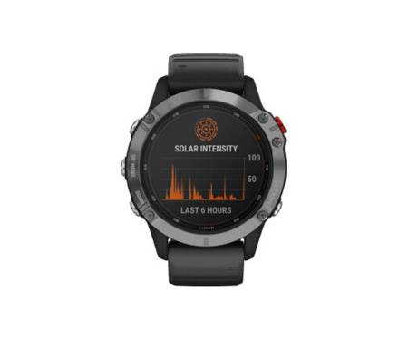 Смарт-часы Garmin Fenix 6 Solar Silver With Black Band (010-02410-00) 2