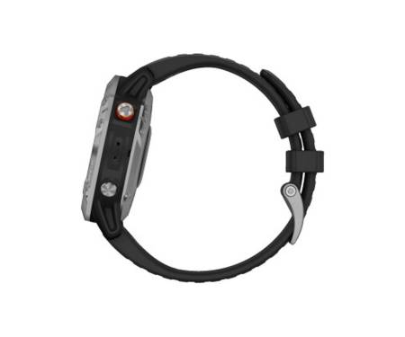 Смарт-часы Garmin Fenix 6 Solar Silver With Black Band (010-02410-00) 7