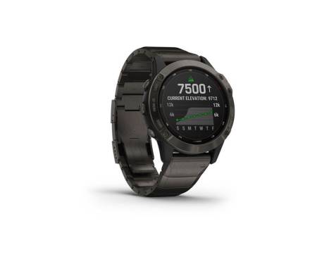 Garmin Fenix 6 Pro Solar Titanium Carbon Gray Dlc With Titanium Dlc Band