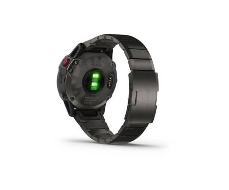 Garmin Fenix 6 Pro Solar Titanium Carbon Gray Dlc With Titanium Dlc Band