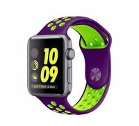 Ремешок Nike+ Apple Watch 38mm Purple Green Sport Band