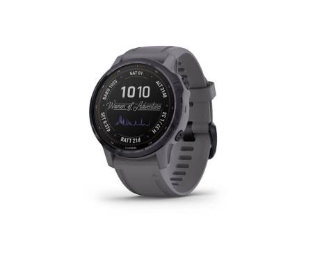 Garmin Fenix 6S Pro Solar Edition Amethyst Steel with Shale Gray Band