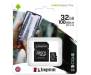 Карта памяти Kingston 32GB micSDHC class 10 Canvas Select Plus 100R A1 (SDCS2/32GB)