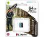 Карта памяти Kingston 64GB microSD class 10 UHS-I U3 A2 Canvas Go Plus (SDCG3/64GBSP)
