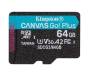 Карта памяти Kingston 64GB microSD class 10 UHS-I U3 A2 Canvas Go Plus (SDCG3/64GBSP)