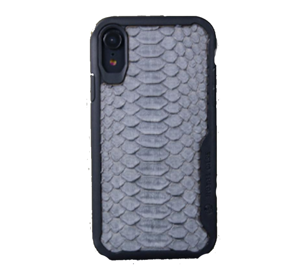 Чехол для iPhone XR Royal Case Armor Grey Python