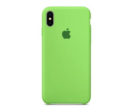 Чехол для Apple iPhone X Silicone Case Green Copy
