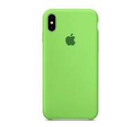 Чехол для Apple iPhone X Silicone Case Green Copy