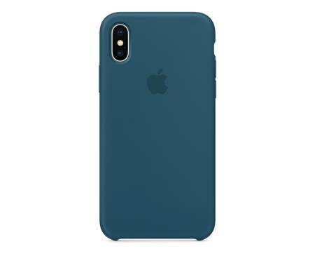 Чехол для Apple iPhone X Silicone Case Cosmos Blue Copy