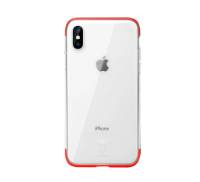 Чехол для Apple iPhone X Baseus RED прозрачный