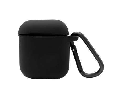 Чехол для Airpods с карабином Blueo Black