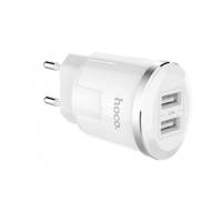 Сетевое зарядное устройство Hoco C38A Thunder 2USB (white)