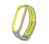 Ремешок для браслета Xiaomi Mi Band 5 Sport Nike (gray/yellow)