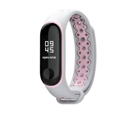 Ремешок для браслета Xiaomi Mi Band 5 Sport Nike (gray/pink)