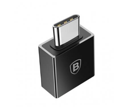 Переходник Baseus Exquisite Type-C Male to USB Female Adapter Converter черный (CATJQ-B01)