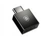 Переходник Baseus Exquisite Type-C Male to USB Female Adapter Converter черный (CATJQ-B01)