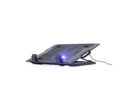 Охлаждающая подставка для ноутбука Gembird NBS-1F17T-01 Black 17"