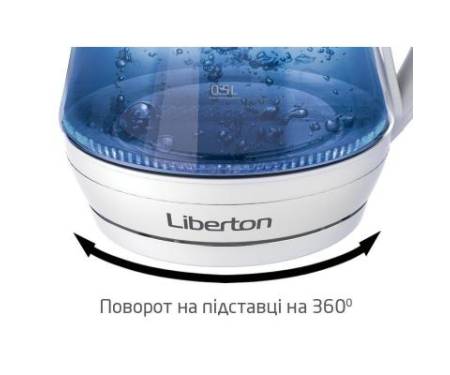 Электрочайник LIBERTON LEK-1751 White