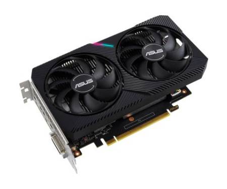 Видеокарта ASUS GeForce GTX1650 4096Mb DUAL OC D6 MINI (DUAL-GTX1650-O4GD6-MINI)