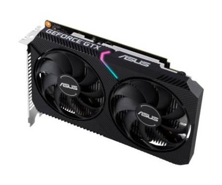 Видеокарта ASUS GeForce GTX1650 4096Mb DUAL OC D6 MINI (DUAL-GTX1650-O4GD6-MINI)