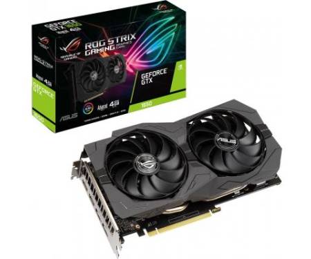 Видеокарта ASUS GeForce GTX1650 4096Mb ROG STRIX ADVANCED D6 GAMING (ROG-STRIX-GTX1650-A4GD6-GAMING)