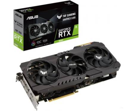 Видеокарта ASUS GeForce RTX3080 10Gb TUF OC GAMING (TUF-RTX3080-O10G-GAMING)