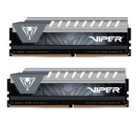 Модуль памяти для компьютера DDR4 32GB (2x16GB) 2666 MHz Viper Elite Black/Gray Patriot (PVE432G266C6KGY)