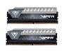Модуль памяти для компьютера DDR4 32GB (2x16GB) 2666 MHz Viper Elite Black/Gray Patriot (PVE432G266C6KGY)