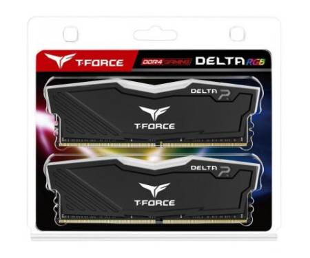 Модуль памяти для компьютера DDR4 32GB (2x16GB) 3200 MHz T-Force Delta Black RGB Team (TF3D432G3200HC16CDC01)